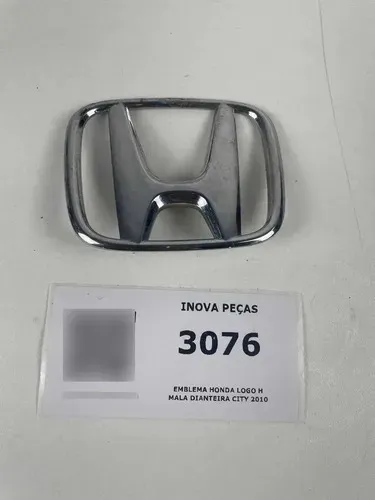 Emblema Honda Logo H Mala Dianteira City 2010 Prateado