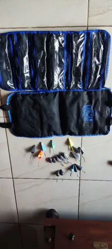 Porta chumbadas + 18 chumbadas variadas