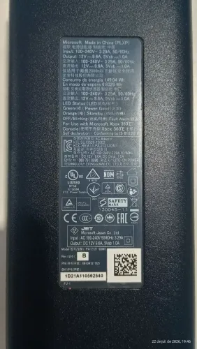 Fonte bivolt 1 pino original Xbox 360