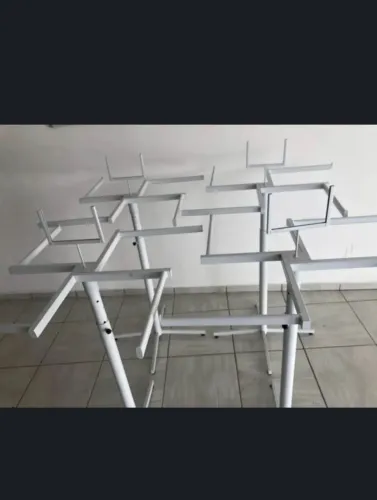 Araras 4 Pçs Para Loja Com Suporte De Preço