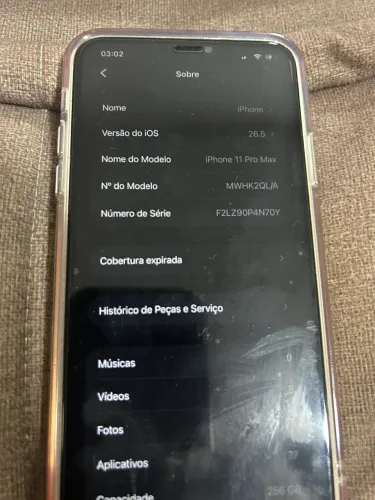 iPhone 11pro max 256 gb sem Face ID de resto tudo ok