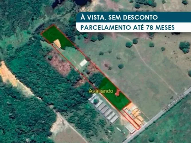 Área com 12.030 m² com Construção de 215 m² - Comunidade do Aninga - Parintins - AM