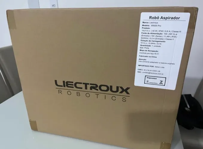 Robô Aspirador Liectroux XR500 Pro 3 em 1 Aspira Varre Passa Pano Com Aplicativo - novo