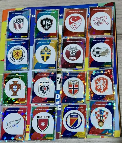 Escudos das Seleções Copa do Mundo 2026 Original Panini
