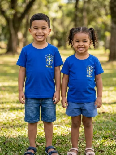 Camisa infantil do Brasil