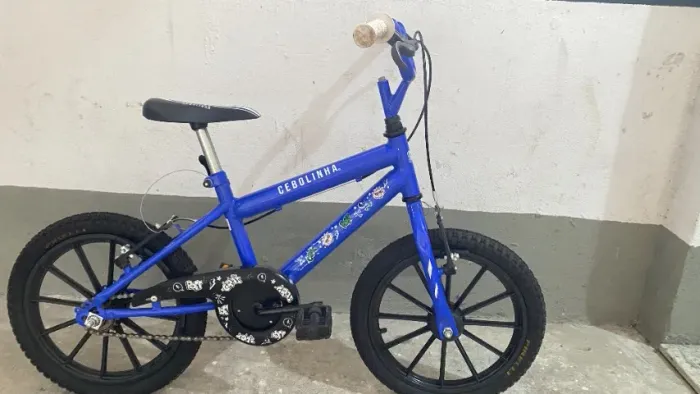 Bicicleta Infantil Oxer aro 16 Cebolinha Azul