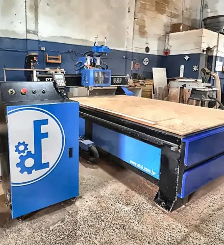 Router CNC Industrial 1900x2800mm - Grande Porte - Dupla Cabeça