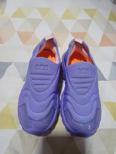 Tênis infantil bibi roxo led 