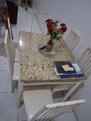 Mesa  6 lugares pedra em granito 