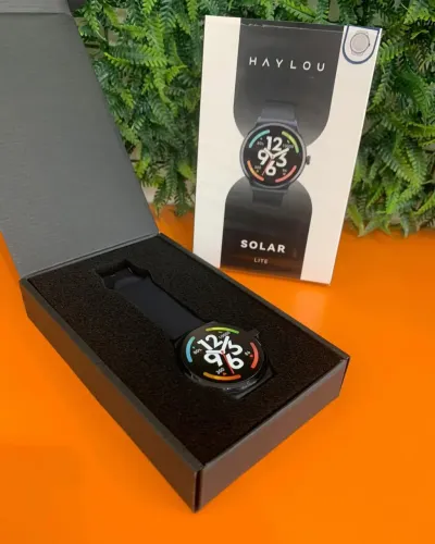 Smartwatch Redondo Haylou Solar Lite - Bateria de até 7D - Entrega Imediata