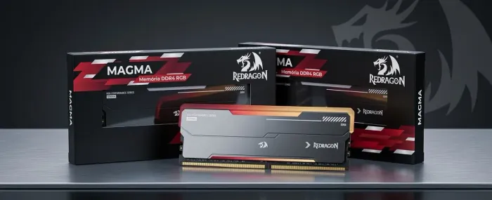 Memória DDR4 RGB Redragon MAGMA 32gb 3200Mhz