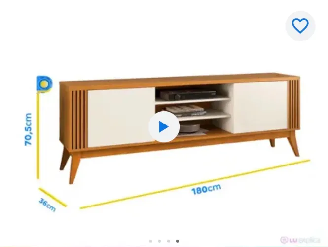 Rack para tv da marca EDN - Modelo Legacy