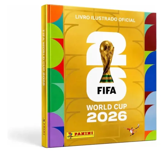 Álbum copa do Mundo Completo - Capa Dura Dourado 