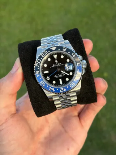 Relógio masculino Rolex GMT Master II ?Batgirl?