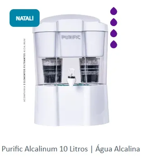 Purificador de água alcalina 10 litros