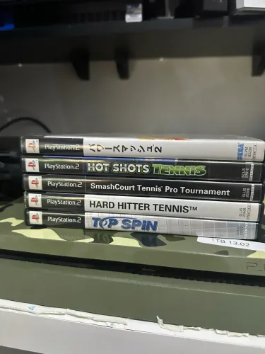 5 jogos ps2 originais de tênis