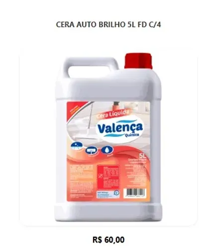 CERA AUTO BRILHO 5L FD C/4