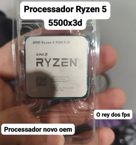 Processador ryzen 5500x3d, novo com garatia
