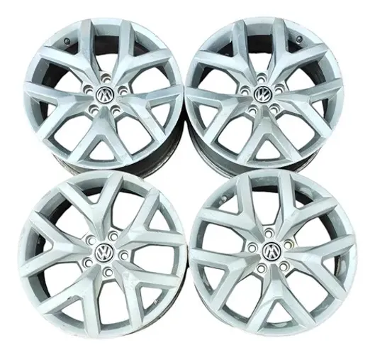 Jogo Roda Aro 19 Vw Amarok 3.0 V6 2019 A 2021 C/detalhe Prata