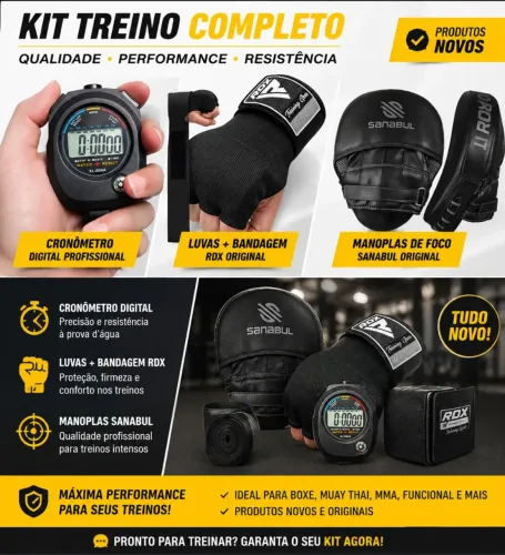 Kit Boxe / MMA Importado EUA - Sanabul + RDX Novo