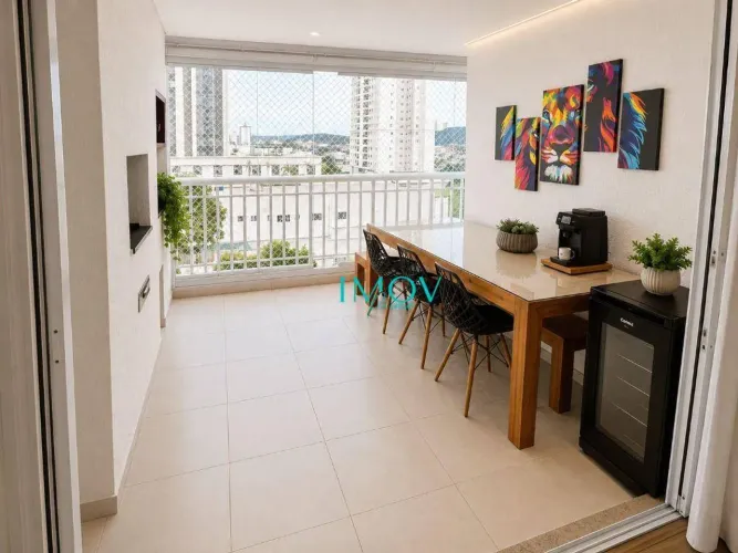 Apartamento com 2 dormitórios para alugar, 90 m² por R$ 5.733,44/mês - Royal Park - São Jo