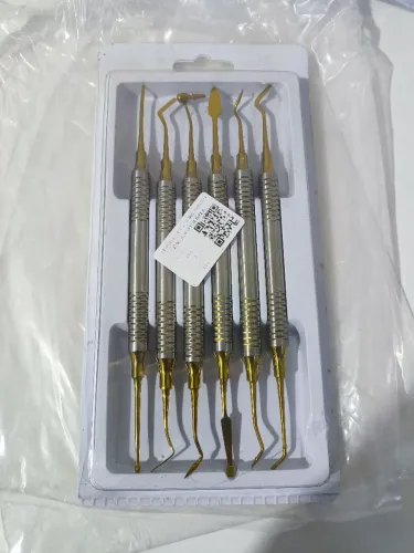 Conjunto De Instrumentos Dentários, kit com 6 Espátulas