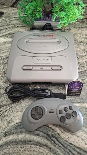 MEGA DRIVE 3 COM 43 JOGOS NA MEMÓRIA + CONTROLE ORIGINAL 6 BOTÕES
