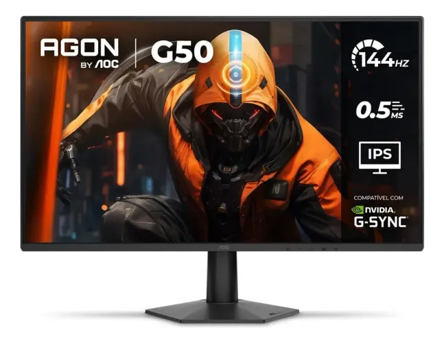Monitor Gamer AOC Agon G50 27 144Hz 0,5ms Full HD 27G50F HDMI DisplayPort