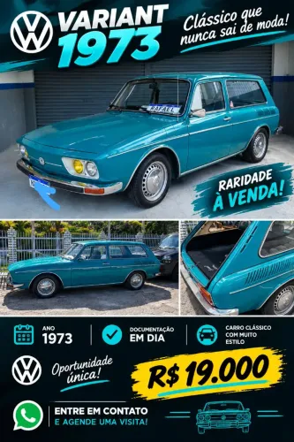 Volkswagen Variant 1.6 2P Manual 1973