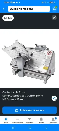Cortador de frio inox automático lâmina 300mm BM 18 NR PF