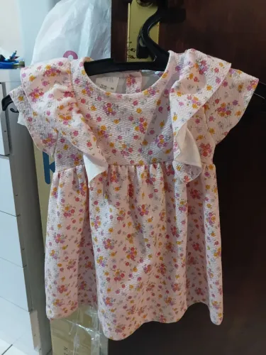 Vestido floral feminino infantil