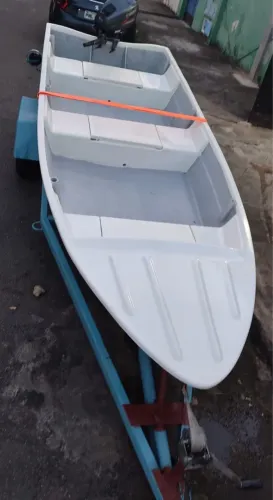 BARCO DE FIBRA 4 METROS - SUPER REFORÇADO (5 CAMADAS) + CARRETA