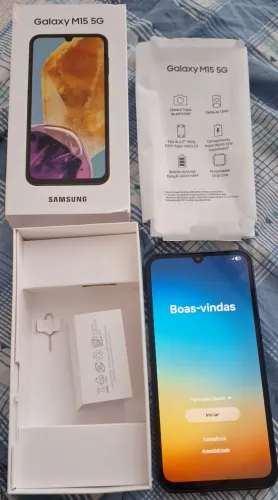 Samsung Galaxy M15 5G 128GB "Novo" c/ Nota Fiscal