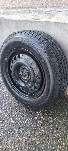 Roda ferro + pneu aro 14