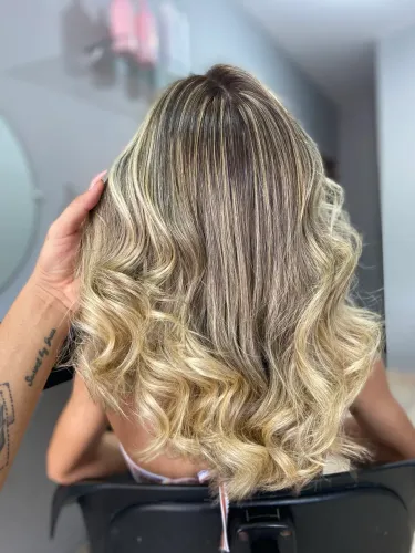 Mechas | loiro pérola