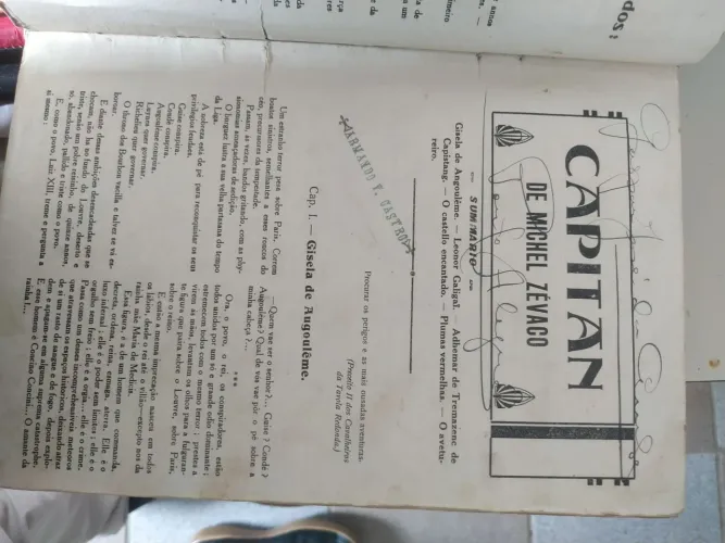 Livro 1912 Romance de Fon Fon Michel Zévaco