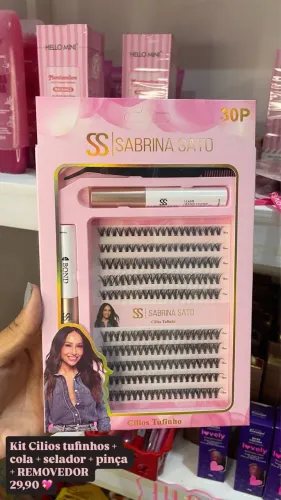 Kit cilios tufinhos