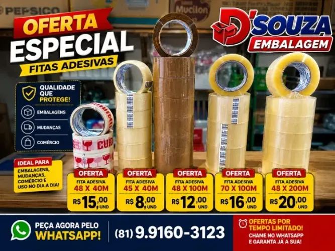 Fita Adesiva para Empacotamento