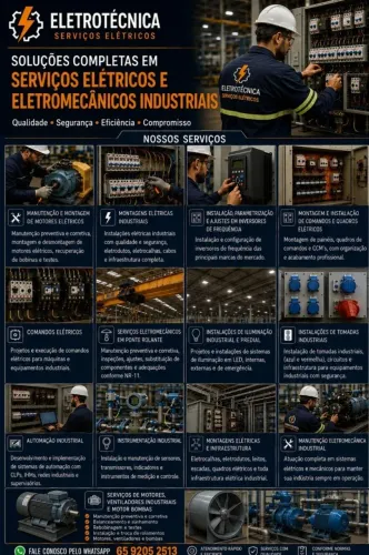 Serviços elétricos industriais