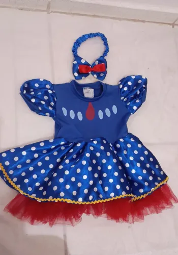 Vestido Galinha pintadinha