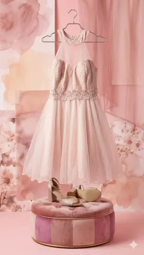 Combo Festa 15 Anos / Debutante: Vestido Rosa Princesa + Sandália Vizzano 36 - Impecáveis!