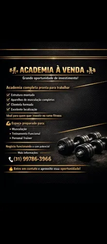 Academia Completa em pleno funcionando 