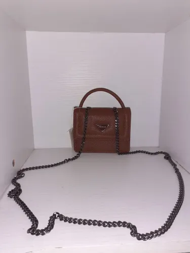 Bolsa Feminina Transversal Pequena Marrom - Nova com Etiqueta
