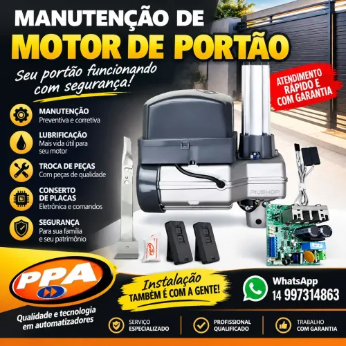 Manutenção de motor de portão