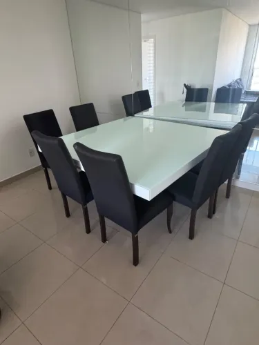 Mesa de jantar Sierra - Laqueada branca