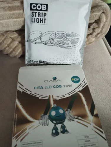 Fita Cob 12v Rolo 5m 4000k 18w