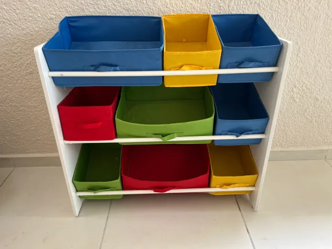 Estante Organizador De Brinquedos Aquerela Atividade Kids