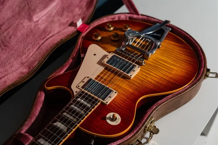 Gibson Les Paul Historic Collection 59 Chevron Top 2008 Washed Cherry Burst