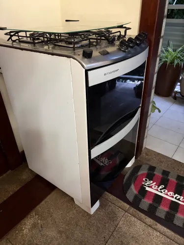 FOGÃO BRASTEMP 4 BOCAS - FORNO ELÉTRICO + FORNO A GÁS