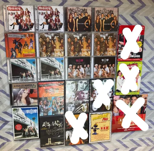Coleção RBD - CDs e DVDs (Rebelde) ÚLTIMOS ITENS 
